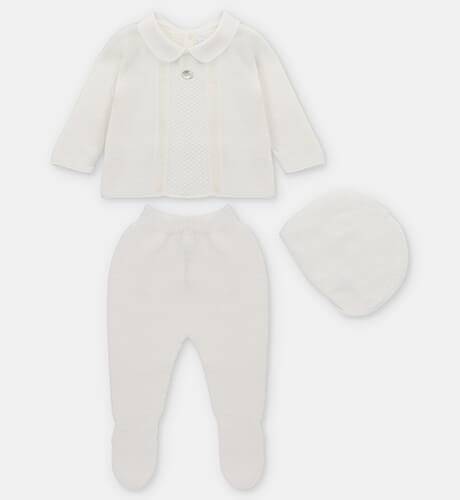 Conjunto Jersey y Polaina crudo & cuello bebé de Martin Aranda | Aiana Larocca Conjunto Jersey y Polaina crudo & cuello bebé de Martin Aranda | Aiana Larocca