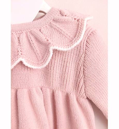 Vestido niña punto rosa de Martin Aranda | Aiana Larocca