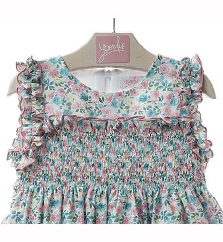 Vestido niña estampado liberty &amp; engomado de Yoedu | Aiana Larocca