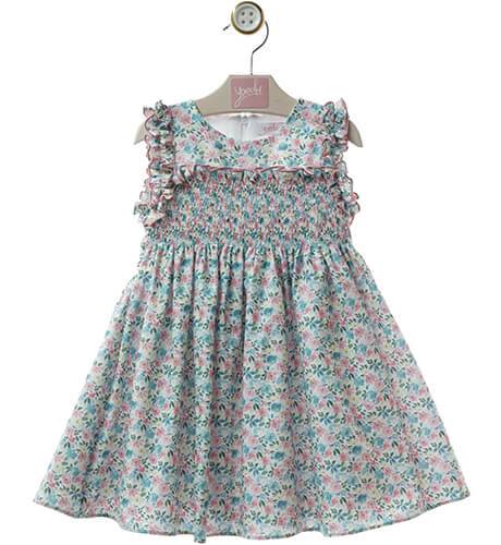 Vestido niña estampado liberty &amp; engomado de Yoedu | Aiana Larocca