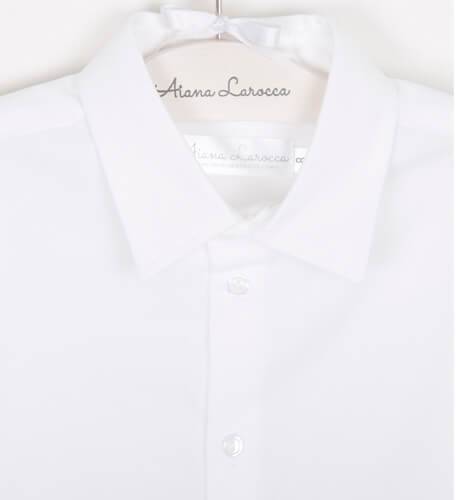 Camisa niño oxford blanco | Aiana Larocca