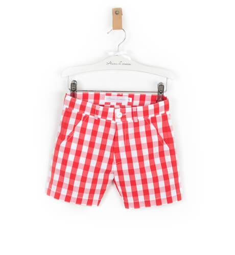 Pantalón niño vichy rojo | Aiana Larocca Moda Infantil