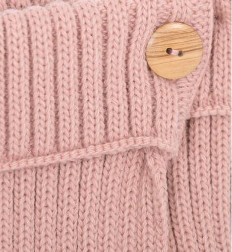 Bufanda rosa punto canelada de Valentina Bebés | Aiana Larocca