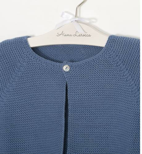 Chaqueta de punto azul | Aiana Larocca