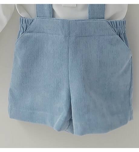 Pantalón Tirantes Martín micropana azul | Aiana Larocca