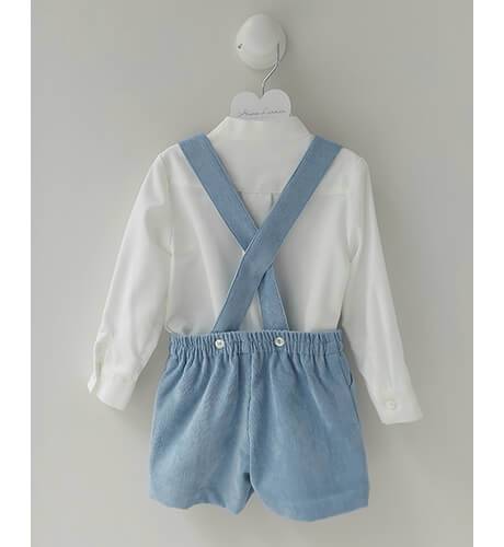 Pantalón Tirantes Martín micropana azul | Aiana Larocca