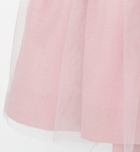 Vestido ceremonia rosa tul perla sin mangas | Aiana Larocca