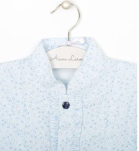 Camisa estampada azul | Aiana Larocca