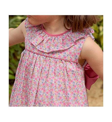 Vestido niña liberty &amp; lazada espalda de Ancar | Aiana Larocca