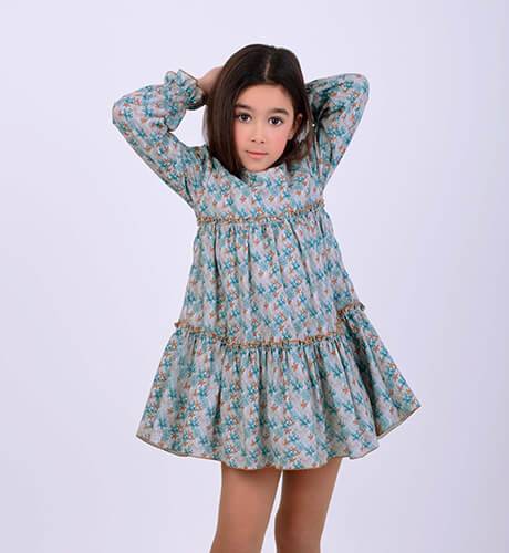 Vestido niña estampado florar de Nekenia | Aiana Larocca