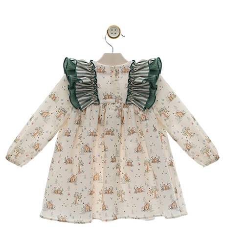 Vestido niña estampado ositos de Yoedu | Aiana Larocca