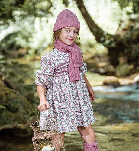 Vestido niña estampado floral &amp; volantitos de Yoedu | Aiana Larocca