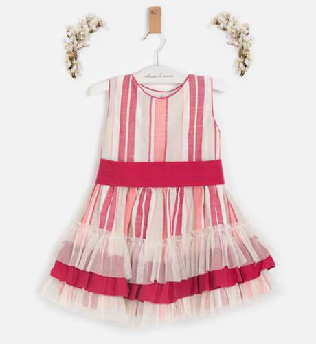 Vestido a rayas rosa espalda abierta de Nekenia | Aiana Larocca