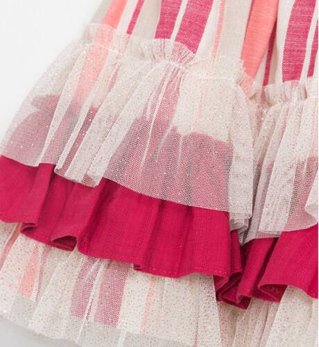 Vestido a rayas rosa espalda abierta de Nekenia | Aiana Larocca