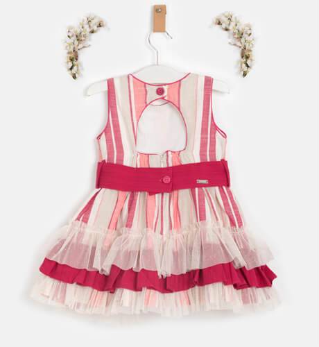 Vestido a rayas rosa espalda abierta de Nekenia | Aiana Larocca