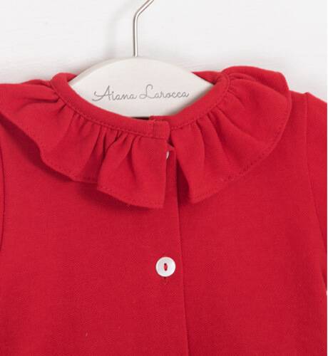 Conjunto camiseta roja &amp; braguita nido elástico Valentina Bebés | Aiana Larocca