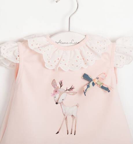 Conjunto niña camiseta bamby y culote floral de Valentina Bebés | Aiana Larocca