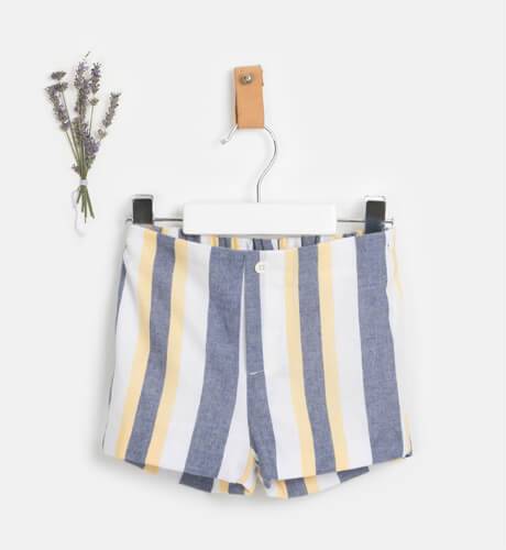 Conjunto niño Pantalón a rayas y camisa manga corta de Cocote | Aiana Larocca