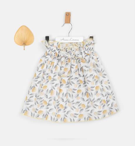 Conjunto blusa y falda limones Mirlos de Eve Children | Aiana Larocca