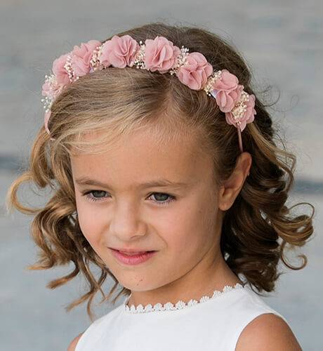 DIADEMA flores ROSA Siena | Aiana Larocca