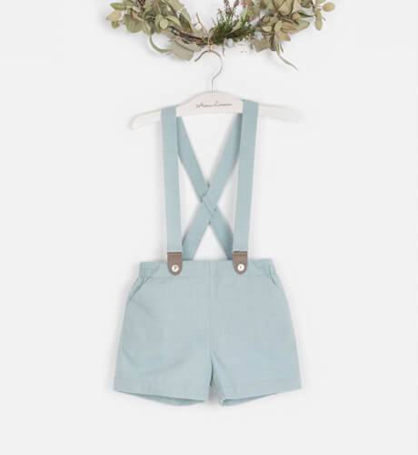 Pantalon corto hotsell con tirantes bebe
