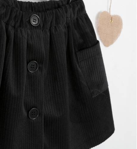 Falda pana negra de Mon Petit Bonbon | Aiana Larocca