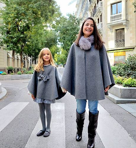 Capa niña lana gris | Aiana Larocca