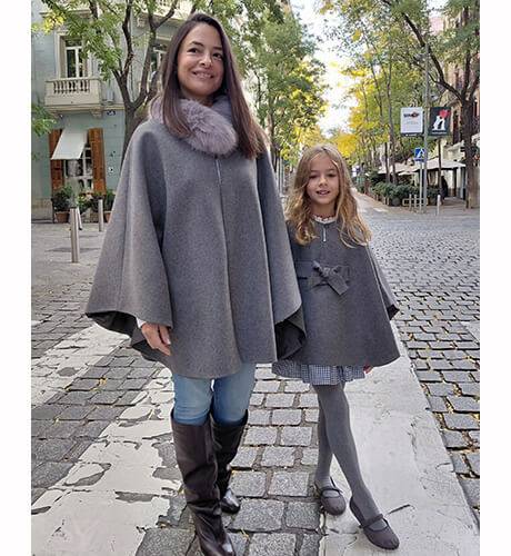 Capa niña lana gris | Aiana Larocca