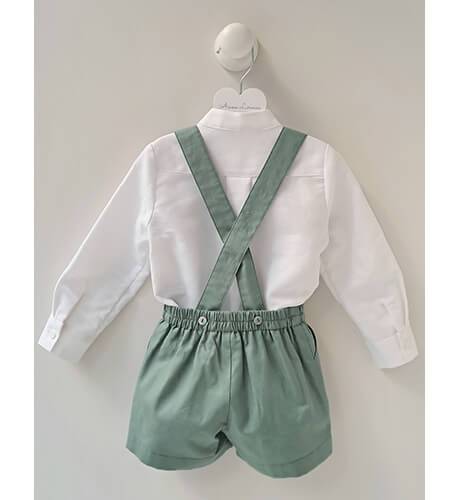 Pantalón Tirantes Martín color verde | Aiana Larocca
