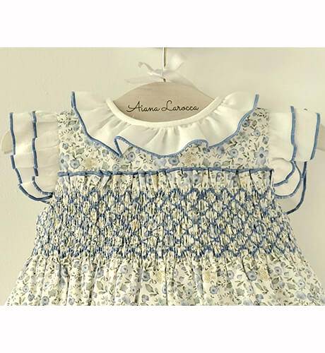 Vestido Zoe Nidos AZUL | Aiana Larocca
