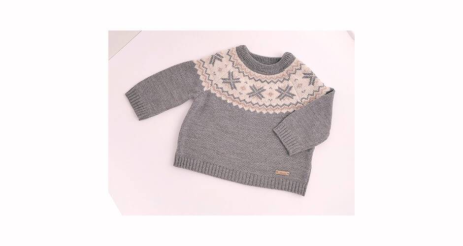 Jersey punto GRIS & greca de Martín Aranda | Aiana Larocca Jersey punto GRIS & greca de Martín Aranda | Aiana Larocca