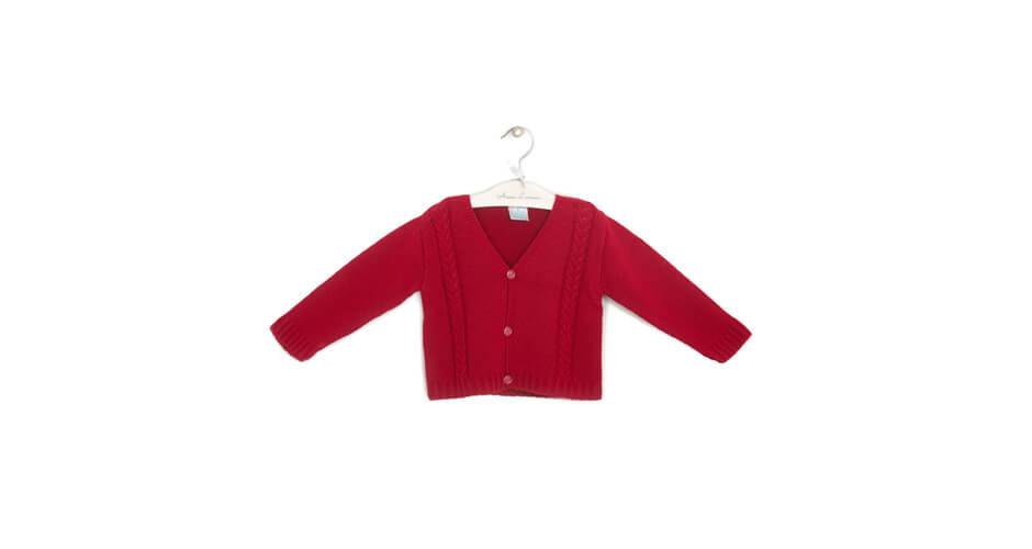Chaqueta de punto cereza | Aiana Larocca