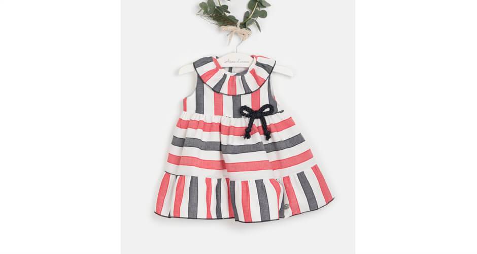 Comprar Vestido de primera puesta bebe niña MAYORAL azul estampado con  diadema