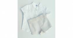 Conjunto niño ceremonia camisa & bombacho avellana de Marta y Paula | Aiana Larocca Conjunto niño ceremonia camisa & bombacho avellana de Marta y Paula | Aiana Larocca