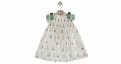 Vestido niña estampado conejitos de Yoedu | Aiana Larocca