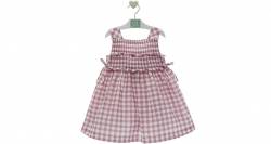Vestido niña a cuadros malva & engomado de Marta y Paula | Aiana Larocca Vestido niña a cuadros malva & engomado de Marta y Paula | Aiana Larocca