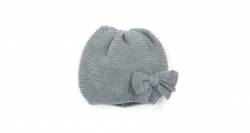 Gorro punto gris con lazo de César Blanco | Aiana Larocca
