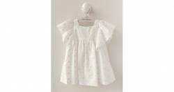 Vestido niña margaritas bordadas de Blanca Valiente | Aiana Larocca Vestido niña margaritas bordadas de Blanca Valiente | Aiana Larocca
