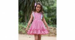 Vestido niña a cuadros vichy rosa de Nekenia | Aiana Larocca Vestido niña a cuadros vichy rosa de Nekenia | Aiana Larocca