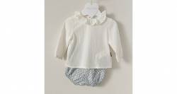 Conjunto bebé camisa blanca & bombacho rombos de Cocote | Aiana Larocca Conjunto bebé camisa blanca & bombacho rombos de Cocote | Aiana Larocca