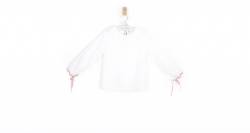 Blusa blanca detalle terciopelo de Eva Jeréz | Aiana Larocca