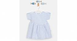 Vestido niña a rayas azul y blanco de Cocote | Aiana Larocca