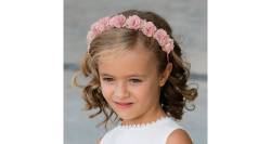 DIADEMA flores ROSA Siena | Aiana Larocca