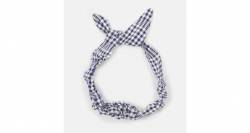 Turbante bandana vichy azul de Ancar | Aiana Larocca