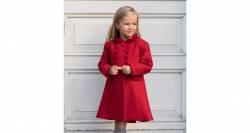 Abrigo niña rojo estilo ingles  | Aiana Larocca