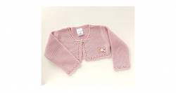 Bolero rosa empolvado de Valentina bebés | Aiana Larocca