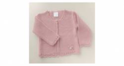 Chaqueta larga rosa empolvado de Valentina bebés | Aiana Larocca